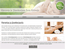 Tablet Screenshot of hierojakitinoja.fi